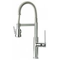 Latoscana La Toscana 86PW557 Novello Single Handle Kitchen Faucet With Spring Spout Brushed Nickel 86PW557